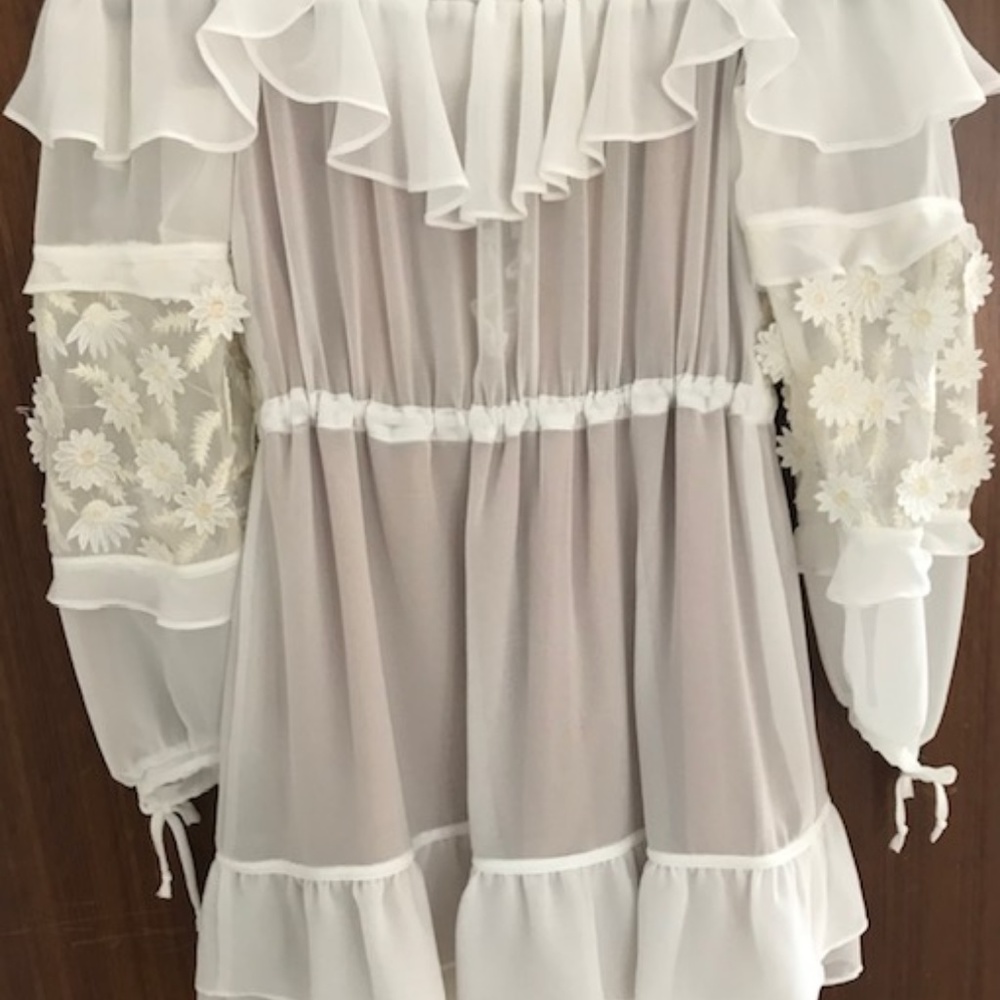 For Love and Lemons White Carolina Dress, Size S - Picture 5 of 7